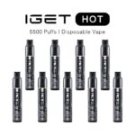 5Pack IGET Hot 5500 Puffs